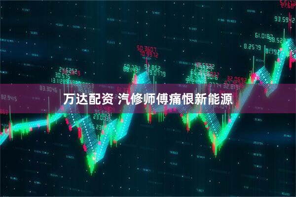 万达配资 汽修师傅痛恨新能源